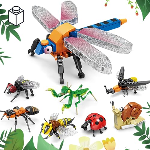 KAZI Bugs Building Toy Set,STEM Insect Building Blocks for Kids Ages 6-12 - color: 8in1 Set