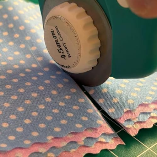 45mm Rotary Cutter Blades Fits Fiskars Olfa, Replacement Rotary Blade for Fabric, Quilting, Sewing and Arts & Crafts, Pack of 15 - size: 45mm