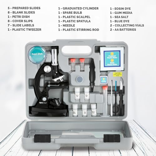 AmScope M30-ABS-KT2-KVB2 Black Metal Arm Starter - style: C) Kit + Fossil Dig Kit