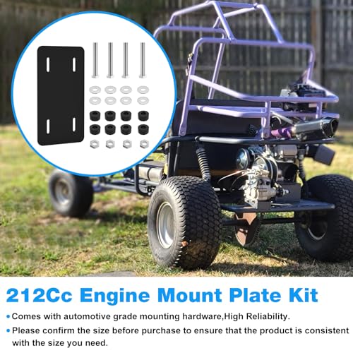 212Cc Engine Mount Plate Kit for Harbor Freight Predator Engine 212cc 6.5HP