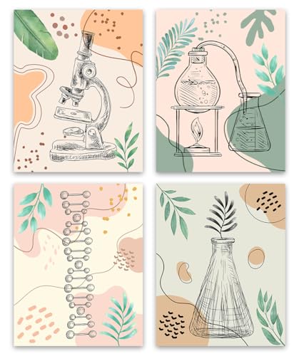 ZHAXFA Science Wall Art Canvas Prints,Biochemical Science Art poster - color: 8”X10”(Unframed) Science Wall Art Canvas Prints