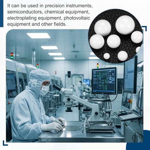 uxcell 50Pcs 3/16"(4.763mm) Aluminum Oxide Ceramic Bearing Balls, Al2O3 Ceramic Balls G10 Precision for Precision Instruments, White - size: 3/16"(4.763mm)