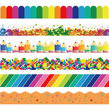 Containlol 118ft Bulletin Board Border Classroom Border, Lively Crumbs - style: Lively Crumbs
