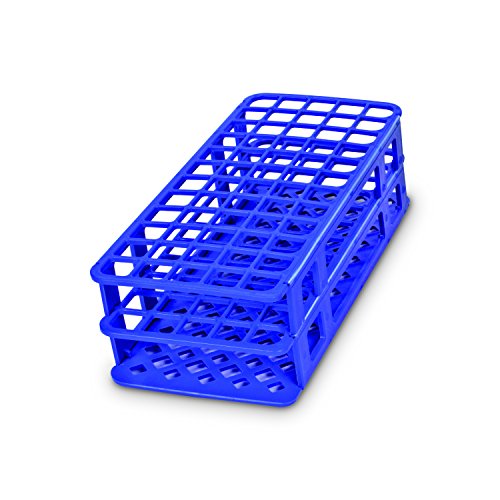 Heathrow Scientific HEA243073B Fold and Snap Rack for 13mm Tubes, Blue - size: 13mm, style: Blue