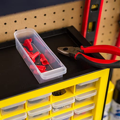 IRIS Plastic Hardware Storage Drawer, 44 Drawer Parts Cabinet - Yellow - color: Yellow, size: 44 Drawer