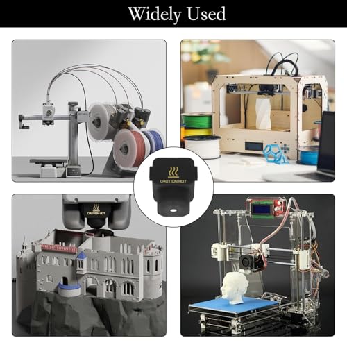 10Pcs Silicone Sock for Bambu Lab A1/A1 Mini, Hotend Heater Block Silicone Cover Nozzle 3D Printer Print Head Boot High Temperature Enclosure Black Accessories Parts Protecting Extruder Sleeve