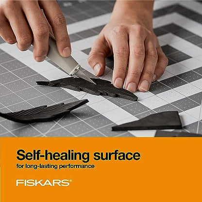 Fiskars 24" x 36" Self Healing Cutting Mat for Quilting & Sewing, 3-Pack - color: Gray, size: 24"L x 36"W Pack of 3