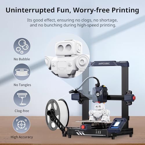 ANYCUBIC High Speed 3D Printer Filament 1.75mm, Print Up to 10X Faster, Rapid PLA Filament with High Prints Quality, Dimensional Accuracy +/- 0.02mm, Fit Most FDM 3D Printers, 1KG Spool, Texture Grey - color: 1kg Texture Grey