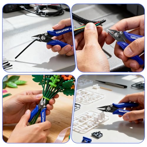 3.5" Small Wire Cutter for Jewelry Mini Flush Cut Pliers- 2 Pack - color: 3.5"- 2 Pack