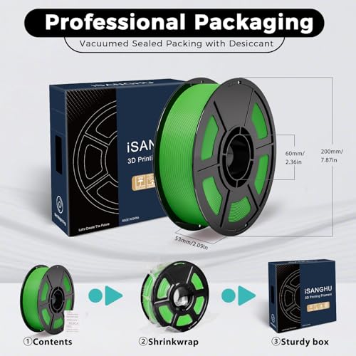 3D Printer Filament PLA Green30-300mm/s for Bambu Lab 3D PrinterAMS,AMSLite - color: Green