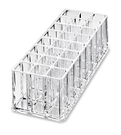 Acrylic Rollerball Perfume Organizer Beauty Scent Holder 24 Space Organization Refillable Container Tall Scented Oil Storage Display Case