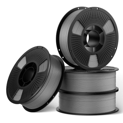 UJOY3D 4kg Hyper PLA+ Filament 1.75mm Bundle, High Toughness Upgraded PLA+ - color: Hyper Pla+ 4kg Grey*4