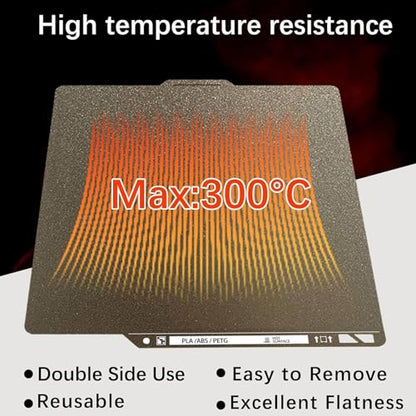 Upgraded Thicker Textured PEI Plate 0.77mm with QR Code for Bambu Lab P1S/P2S/P1P/X1/X1C/A1/X2D 3D Printer, 257x257mm Dual-Textured Plate, Heated Bed Magnetic Flexible Spring Steel PEI Sheet Plate - color: Gold