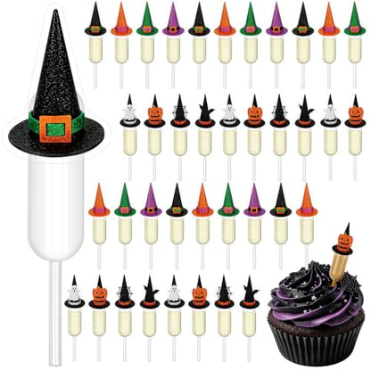 Glenmal 48 Sets 4ml Halloween Cupcakes Pipettes for Party Decorations - style: Halloween