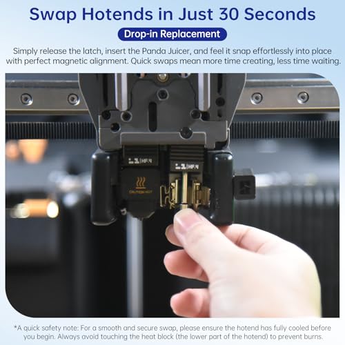 2 Pack BIQU Panda Juicer HF Hotend Print Head Kit for Bambu-Lab H2D/H2S/H2C/A1/A1 Mini 3D Printers Upgrade High Flow High Temperature Hot End 0.4mm Hardened Steel Nozzle with 5PCS Silicone Sock - size: Panda Juicer HFC(For H2D/H2S/H2C/A1/A1 Mini)