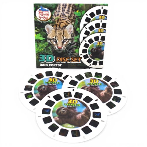 WARM FUZZY Viewfinder Reels Rainforest Animals | 3 Reels - color: Rainforest Animals