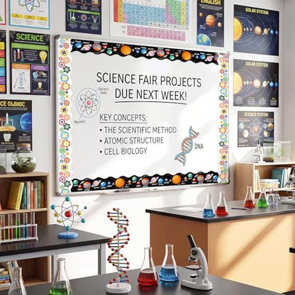 Containlol 118ft Bulletin Board Border Classroom Border, Science Style - style: Science Style