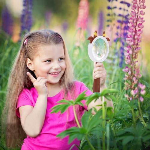 Rongon 10X Kids Magnifying Glass Handheld Magnifier (Mavericks Style) - color: Mavericks Style 1pcs