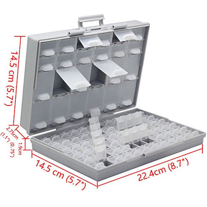 AideTek 4 units BOX-ALL-96 Compartments Empty Enclosure SMD SMT Organizer Great Surface Mount Components Organizer - style: 4BOXALL96