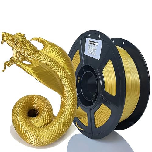 PETG Filament 1.75mm, Silk Gold Filament,1kg/Spool - color: Petg Silk Glossy Gold