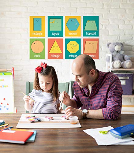 Carson Dellosa 14-Piece Basic Shapes Early Learning Posters - style: Shapes