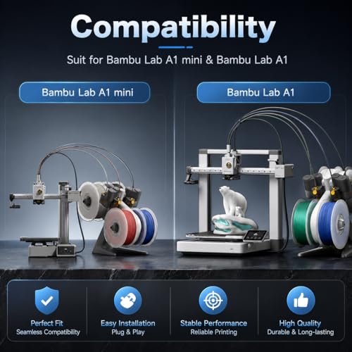 0.4mm Hotend Kit for Bambu Lab A1/A1 Mini, 3D Printer Parts Replacement Print Head for Bambu Lab A1/A1 Mini 3D Printer - size: 0.4mm, style: 1PCS