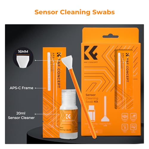 K&F CONCEPT 16mm APS-C Sensor Cleaning Kit, with 20ml Sensor Cleaner - size: 16mm