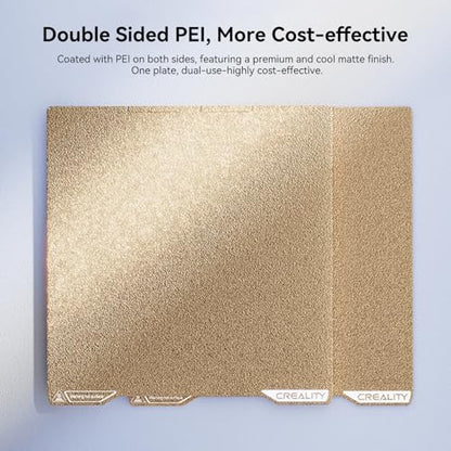 Creality K2 PEI Double Sided Frosted Build Plate Textured PEI Build Plate Flexible Removal Spring Steel Sheet 270x293mm for K2 3D Printer - style: K2 PEI (270x293mm)