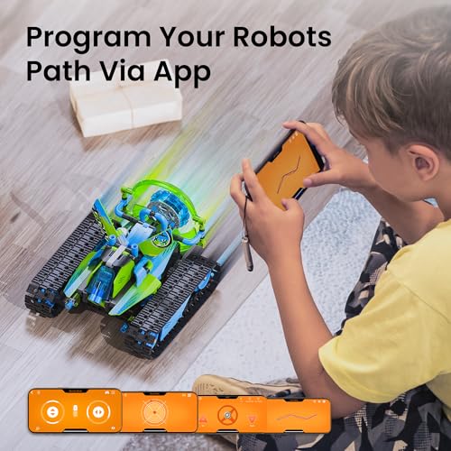 Sillbird Bundle - 2 Items Robot Car Building Kit with Remote Control Christmas STEM Gifts for Boys Ages 8-14, Technic Coding Stunt Racer Toys for Kids Birthday, Buildable 5in1 Models