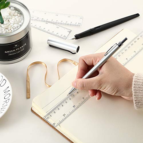 Eboot 50 Pack 12 in Clear Plastic Rulers Bulk for Classroom, School, Office - color: Clear