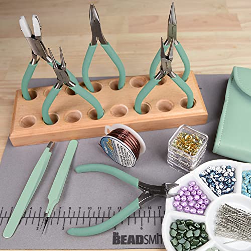 The Beadsmith Fashion Color Pliers, Jewelry Making Supply Set of 8 - color: Aqua