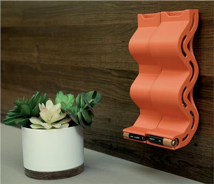 AA & AAA Battery Chute Combo, Wall-Mounted Battery Organizer & Dispenser – No-Jam FIFO Design, Holds 18 AA & 25 AAA Batteries – Red - color: Red