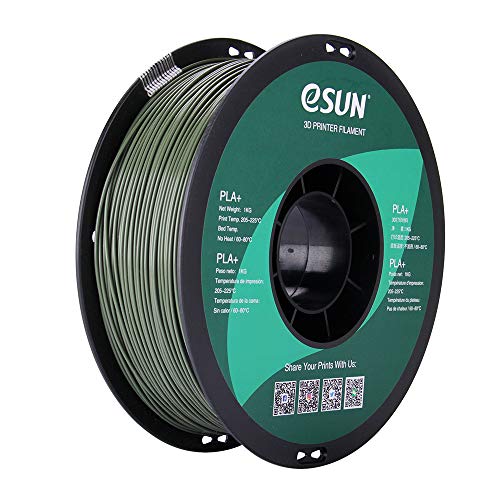 eSUN PLA PRO (PLA+) 3D Printer Filament, Dimensional Accuracy +/- 0.03 mm, 1kg, Plastic Spool, 1.75mm, Olive Green - color: Olive Green