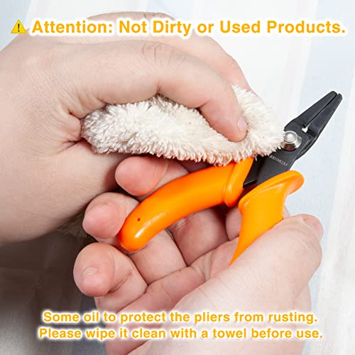 Mini Flat Nose Pliers for Jewelry Making - 4-Inch Duck Billed Smooth Jaw Micro Pliers - Wire Bending, Wrapping, Forming Tools - style: Mini Flat Nose Pliers