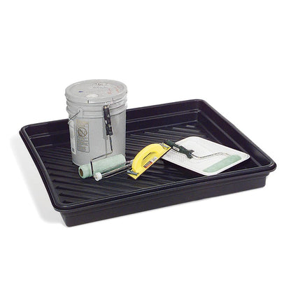 PIG Utility Containment Tray | Rim to Rim Dimensions 40" W x 40" L x 5" H | Interior Bottom Dimensions 36" L x 36" W | 26.92 Gallon Sump Capacity | PMB30614