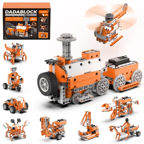 LewanSoul 36in1 Robot Building Kit, STEM Coding DIY Block Set for Scratch & Python with ESP32 Controller & Sensors, Educational Science Birthday Gift for Teens 12+, DaDablock Ultimate Kit (538Pcs)