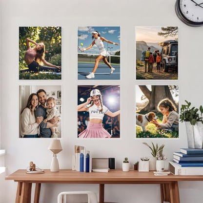 25PCS 6" x 9" Clear Rigid Card Sleeves – Waterproof Hard Plastic Protectors for Postcards, Prints, Photos, Trading & Sports Cards – Top Load Jumbo Sheet Holders - size: 6" x 9"