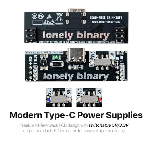 LONELY BINARY Electronics Starter Kit 400+ Pieces for C++ & ESP32