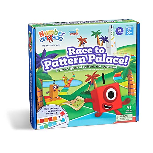 hand2mind Numberblocks Race to Pattern Palace! Board Game, Ages 3+