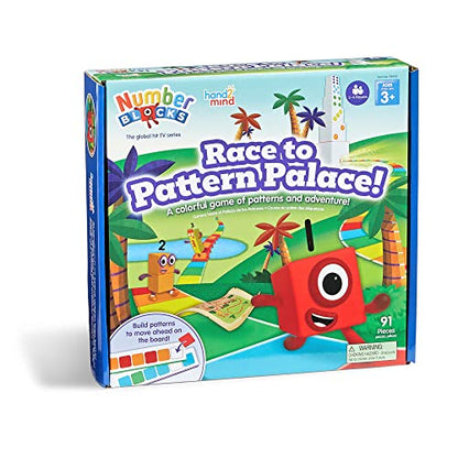 hand2mind Numberblocks Race to Pattern Palace! Board Game, Ages 3+