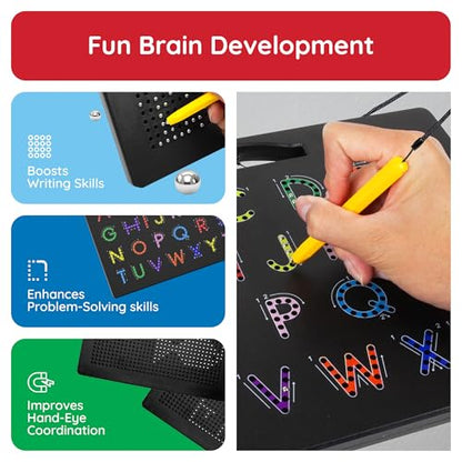 PicassoTiles Magnetic Letter Practice Board, 2-in-1 ABC Tracing Pad, Age 3+ - style: 2-in-1 Alphabets