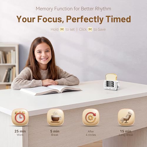 Digital Kitchen Timer for Cooking Magnetic Countdown Timers White - color: White