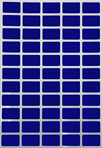 Royal Green Blue Removable Labels, 25.5 x 16mm, 275 Pack - color: Blue, size: 275