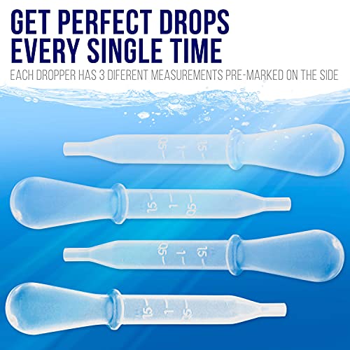 Master Airbrush 100 Pipette Eyedroppers for Liquid Transfer, Airbrush Paint