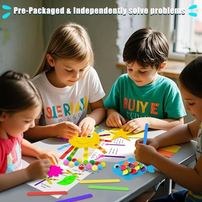 MHMYDIS First Craft Kit for Kids - 12 in 1 No Mess Creative Arts and Crafts kit for Kids Ages 4-8 - Toddler Crafts Kit Supplies - Gifts for Girls and Boys 3 4 5 6 7 8 Year Old (Unicorn&Princess) - style: Unicorn&Princess