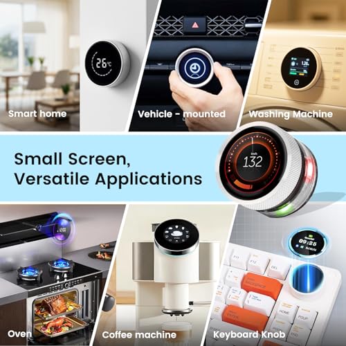 ELECROW 1.28" ESP32 Rotary Display 240x240 HMI IPS Round Knob Touch Display