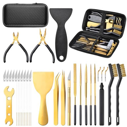 MAYJOY 3D Printer Tool Kit 40 Piece Cleaning Finishing Set with Case