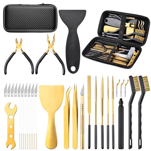MAYJOY 3D Printer Tool Kit 40 Piece Cleaning Finishing Set with Case