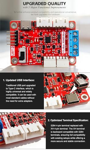 FE-URT-2 Multi Function Serial Signal Converter Integrated USB Serial Port USB/URAT to FEETECH SMS(RS485) SCS(TTL) Series Servo - style: FE-URT-2 Signal Converter