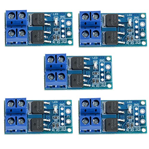 5PCS DC 5V-36V 15A 400W Dual MOSFET Trigger Switch Drive Module - style: FET 1